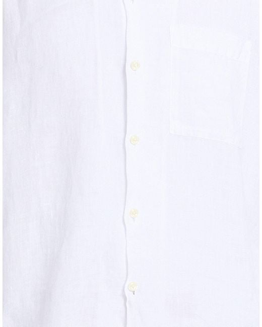 120% Lino White Shirts for men