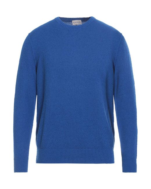GALLIA Blue Sweater for men
