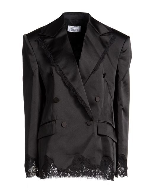 GIUSEPPE DI MORABITO Black Blazer Polyester, Elastane