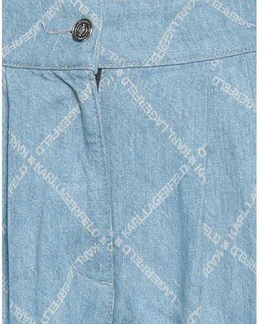 Karl Lagerfeld Blue Denim Shorts