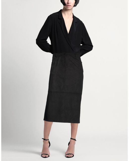 Purotatto Black Midi Skirt