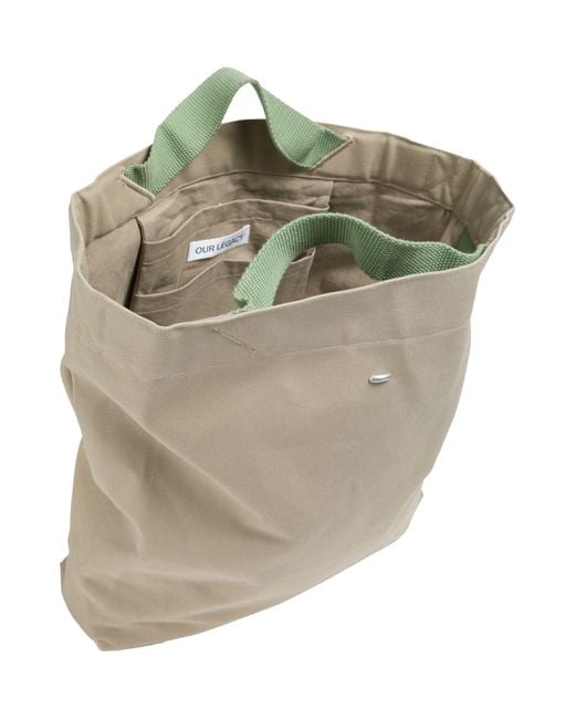 Our Legacy Natural Sand Handbag Cotton for men