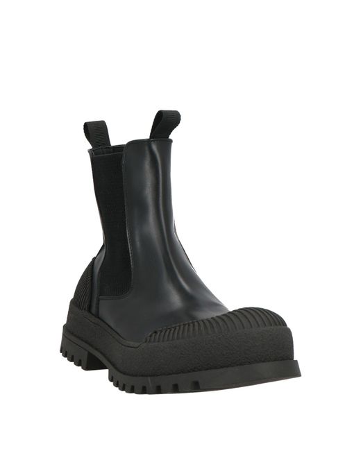 MICH SIMON Black Ankle Boots for men