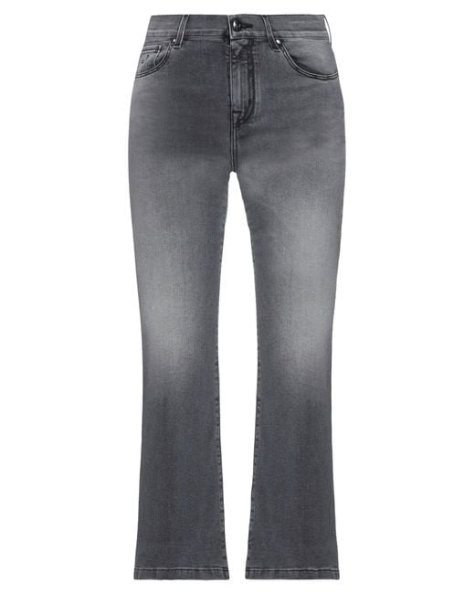 Jacob Cohen Gray Jeans Cotton, Polyester, Elastane