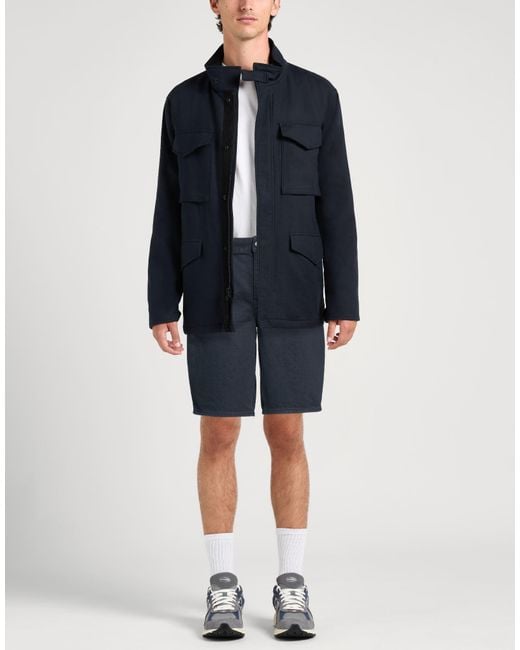 ARMANI EXCHANGE Blue Denim Shorts Cotton, Elastane for men