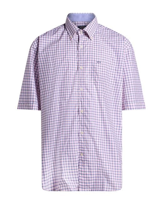 Paul & Shark Purple Shirt for men