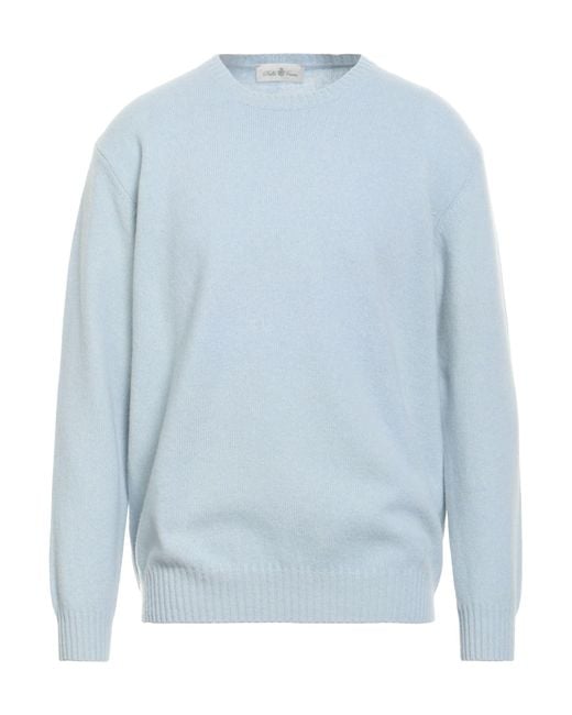 Della Ciana Blue Sky Sweater Merino Wool for men