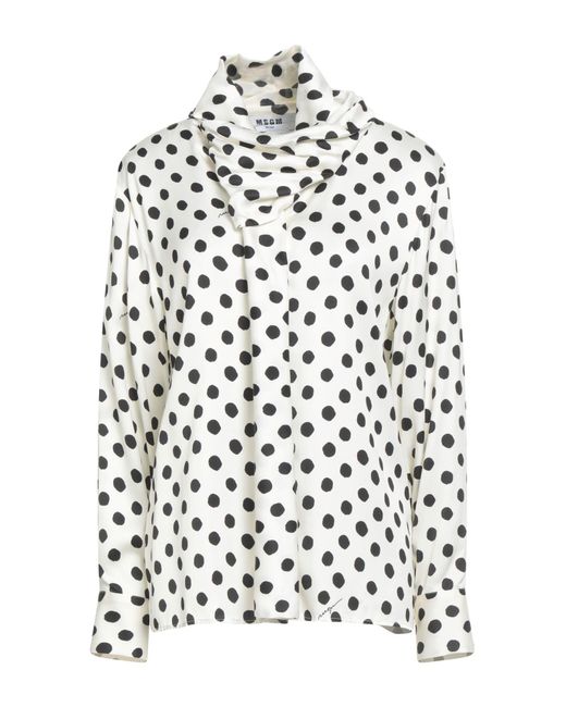 MSGM White Shirt Viscose