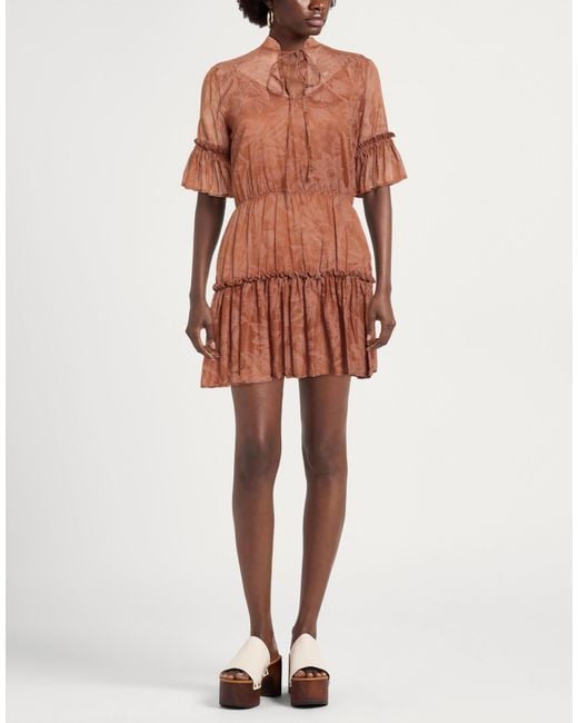 Gaelle Paris Brown Mini Dress