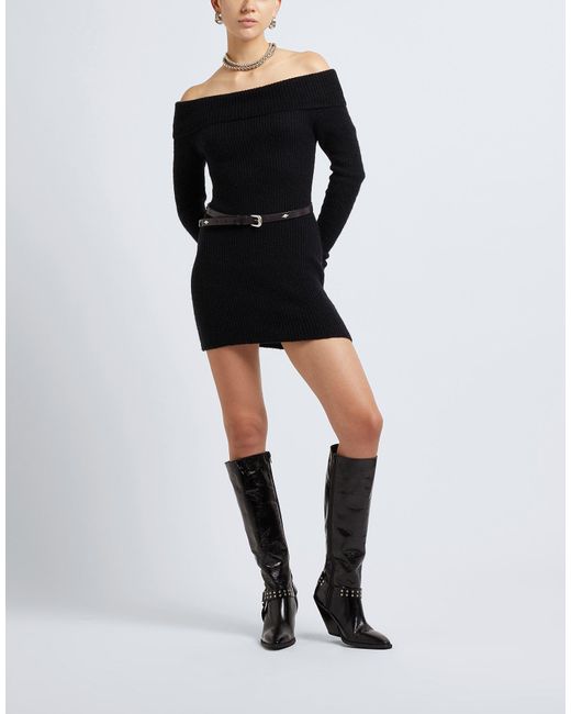 8 by YOOX Black Short Dress