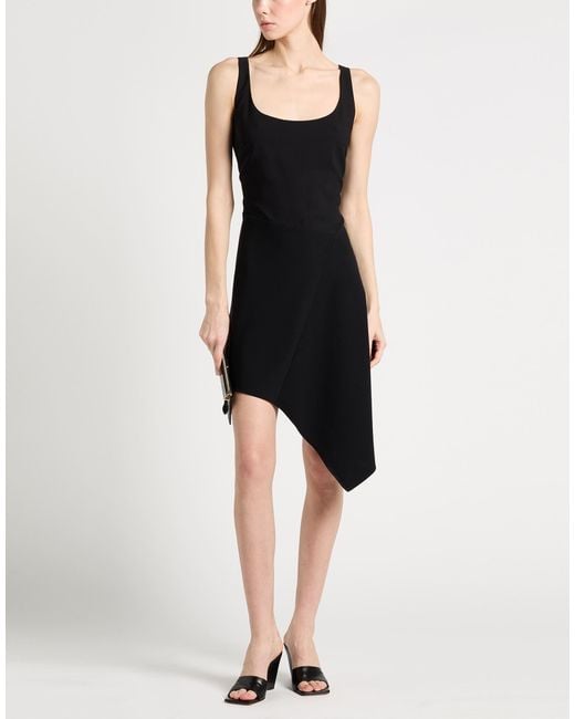 DSquared² Black Mini Dress Polyester, Elastane