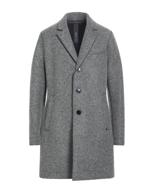 DISTRETTO 12 Gray Coat for men
