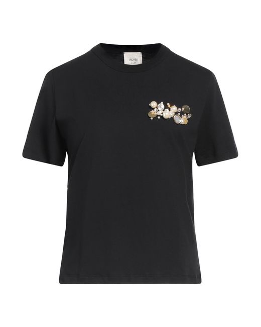 Alysi Black Chocolat T-Shirt Cotton