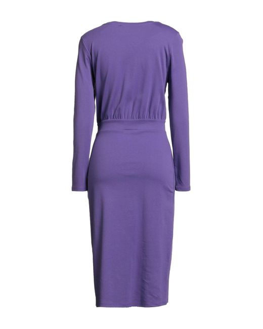 Karl Lagerfeld Purple Midi Dress