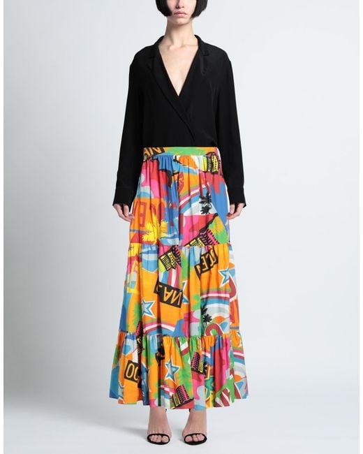 Douuod White Maxi Skirt Cotton