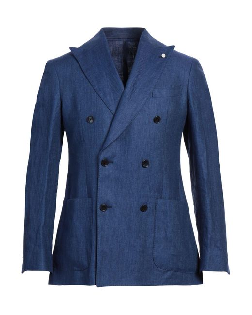 Luigi Bianchi Blue Blazer for men