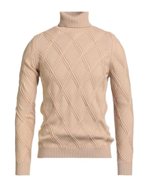 Alpha Studio Natural Turtleneck for men