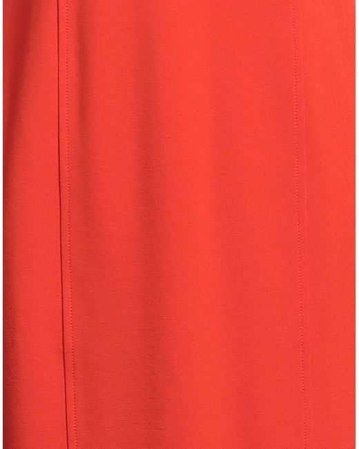 MEIMEIJ Red Midi Dress Viscose, Polyamide, Elastane, Acetate