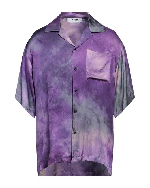 MSGM Purple Shirt for men