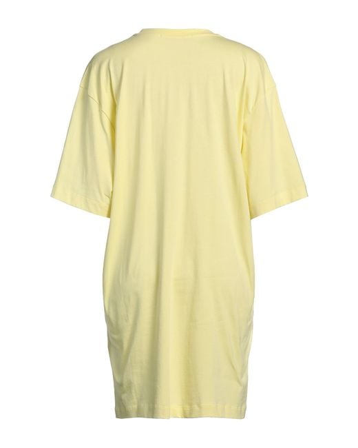MSGM Yellow Mini Dress Cotton