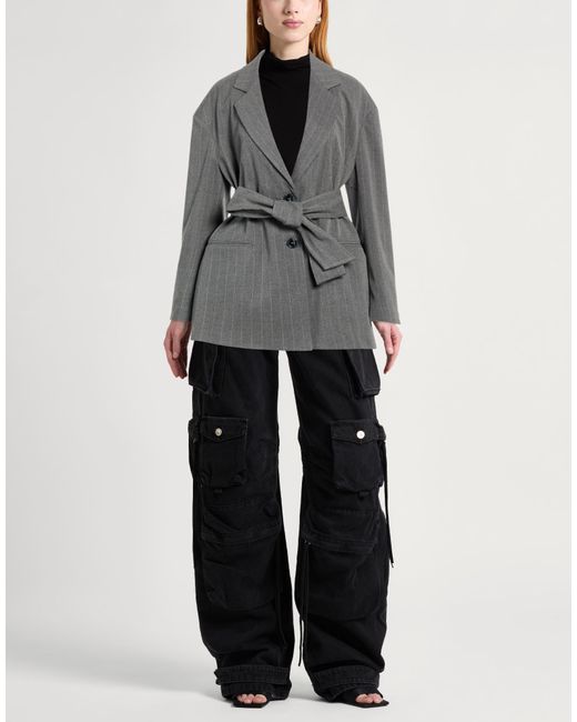 Marc Ellis Gray Blazer Polyester, Viscose, Elastane