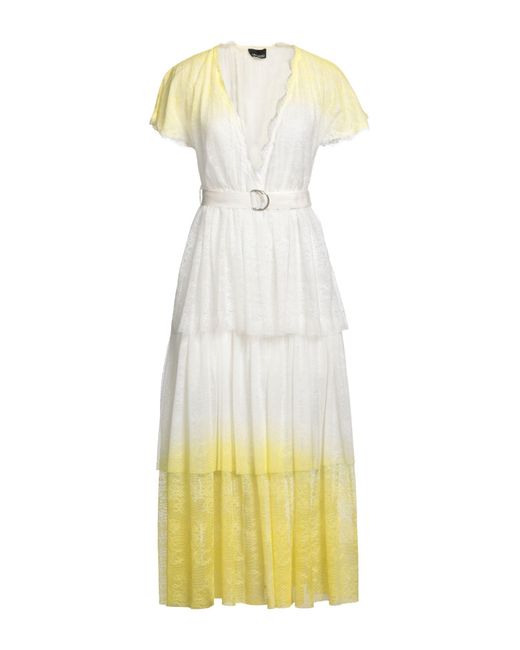 Ermanno Scervino Yellow Midi Dress
