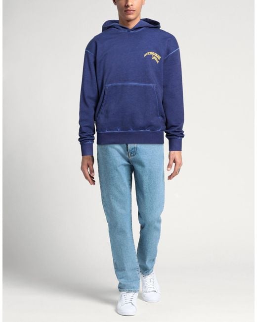 ENTERPRISE JAPAN Blue Sweatshirt Cotton for men