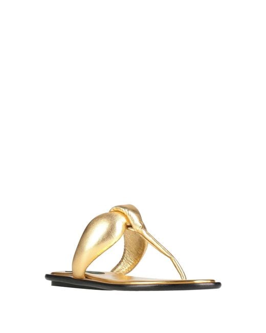 Emilio Pucci Metallic Thong Sandal