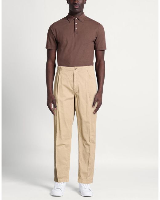 40weft Natural Pants Cotton, Linen, Elastane for men