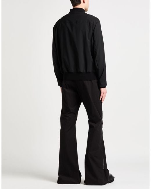 Rick Owens Black Jacket Virgin Wool for men