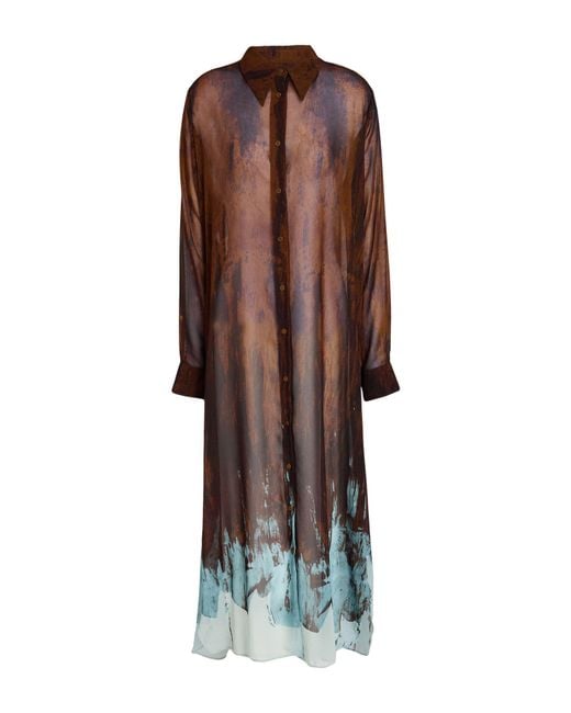 Vivienne Westwood Brown Maxi Dress Polyester