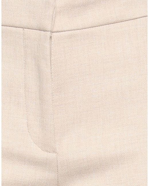 Patrizia Pepe Natural Pants Viscose, Polyester, Elastane
