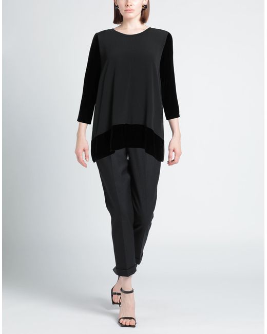 HER SHIRT HER DRESS Black Top