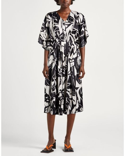 High Black Midi Dress