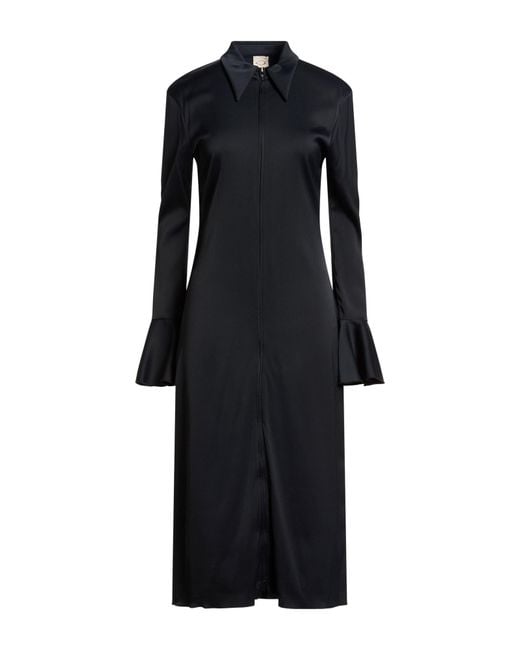 Tod's Black Midi Dress Viscose, Elastane