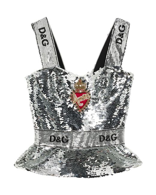 Dolce & Gabbana Gray Top