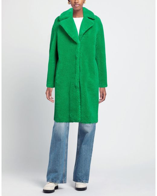 Stand Studio Green Teddy Coat