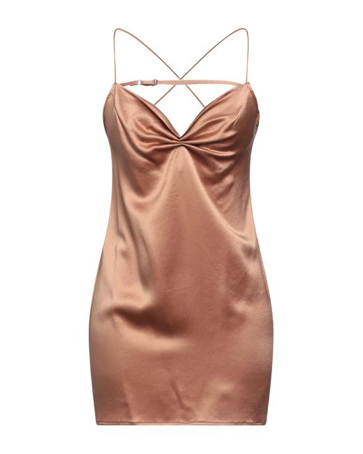 Isabelle Blanche Brown Mini Dress