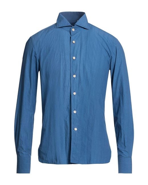 100 Hands Blue Shirt Cotton for men