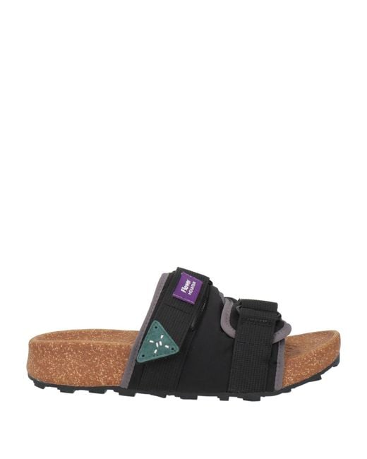 Flower Mountain Black Sandals for men