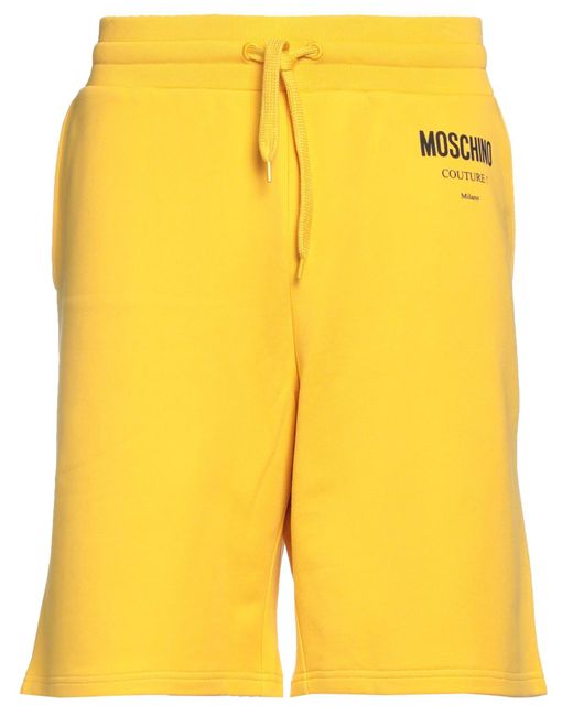 Moschino Yellow Shorts & Bermuda Shorts for men