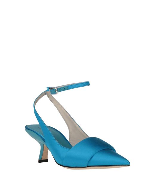 Vic Matié Blue Pumps Textile Fibers