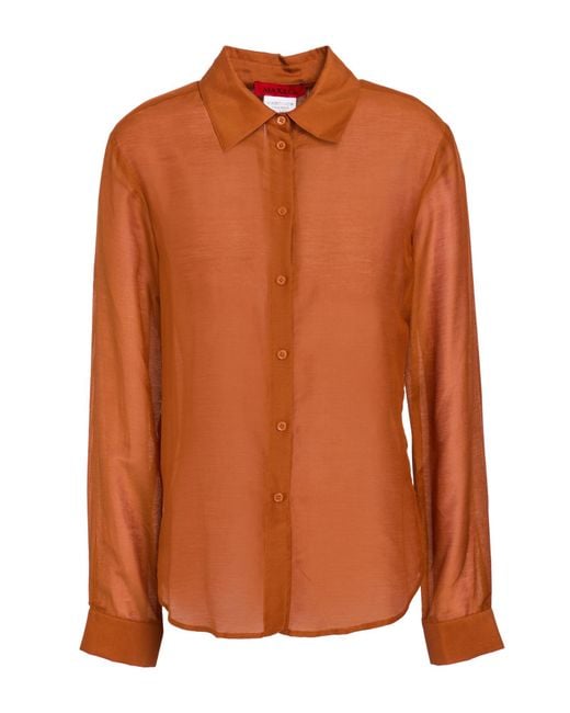 MAX&Co. Orange Shirts