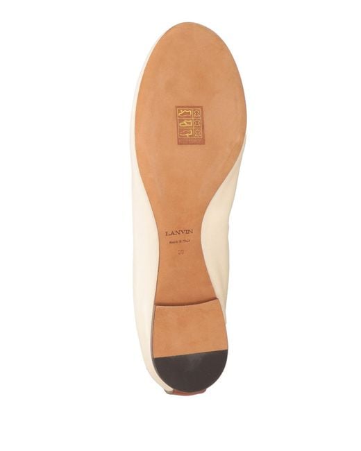 Lanvin Natural Ballet Flats