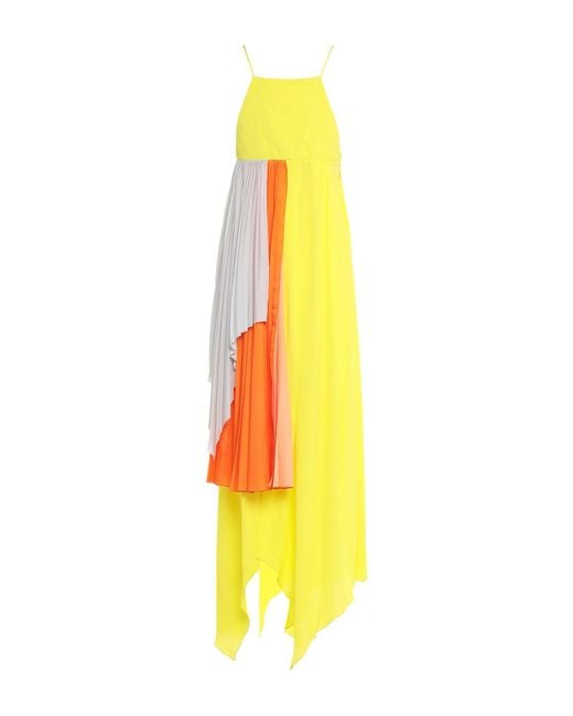 Unravel Project Yellow Midi Dresses