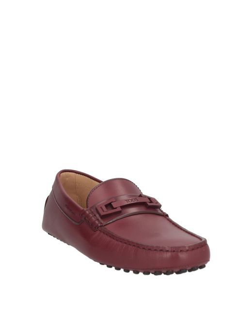Tod's Purple Loafers Leather for men