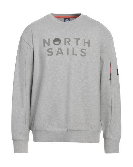 North Sails Gray Sweatshirt Viscose, Polyester, Elastane for men