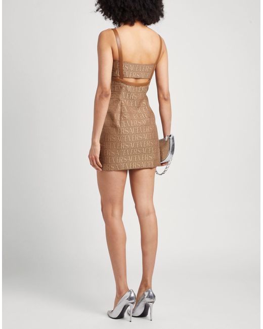 Versace Brown Mini-Kleid