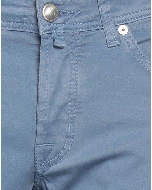 Jacob Coh?n Blue Light Pants Cotton, Elastane for men