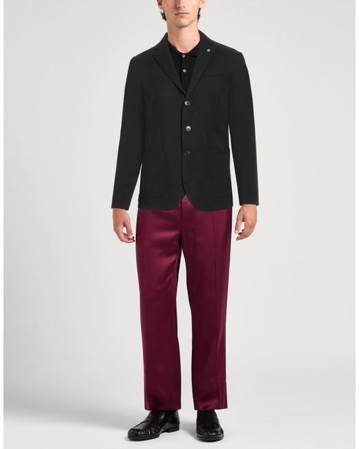 Liu Jo Black Blazer Polyester, Wool, Elastane for men